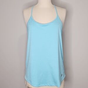 Under Armour Racerback Tank Top Size Small Light Blue Athleisureware